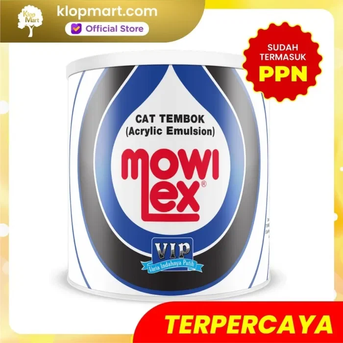 Cat Tembok Mowilex Emulsion VIP 20Lt E-1000 Warna Putih Prima