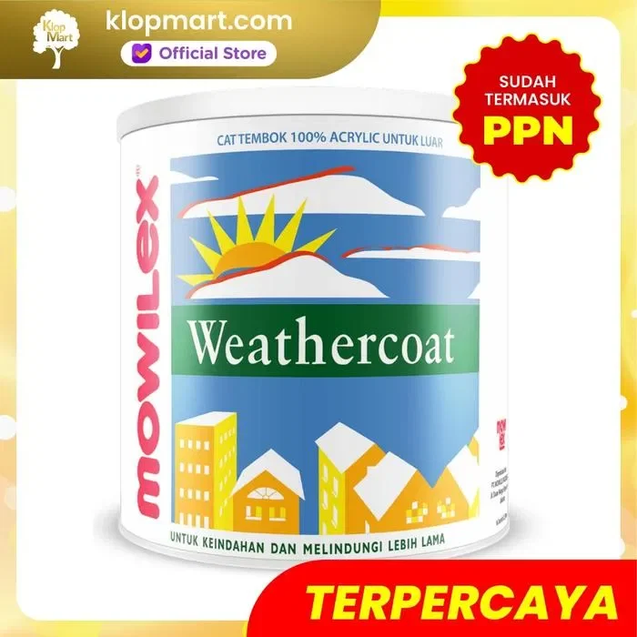 Cat Tembok Mowilex Weathercoat 20Lt Pail Plastik - Lily White