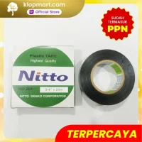 Plastic Tape Nitto Hitam - Isolasi Listrik 3/4" x 20m
