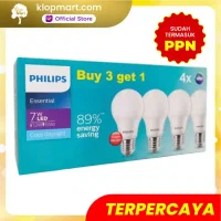 Lampu Philips LED Bulb Multipack MyCare & Essential Pack Isi 4Pcs - Essential 7W