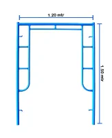 Main Frame Scaffolding Painted 1.50